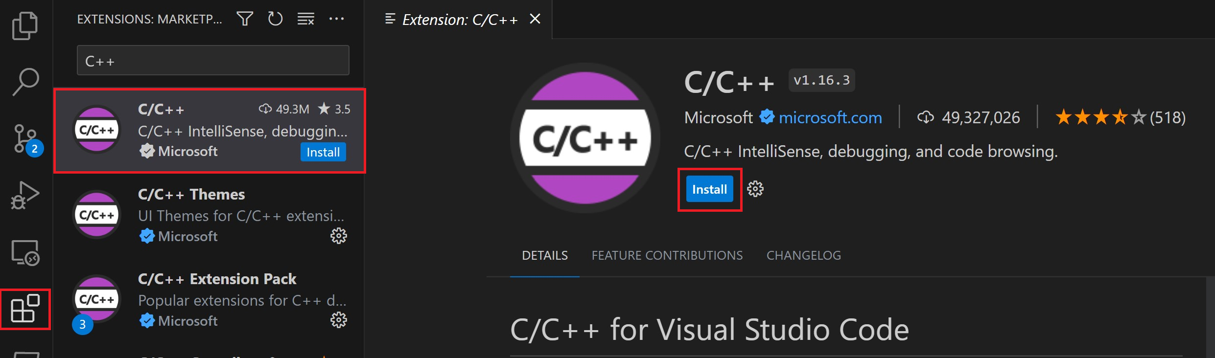 C/C++ Extension