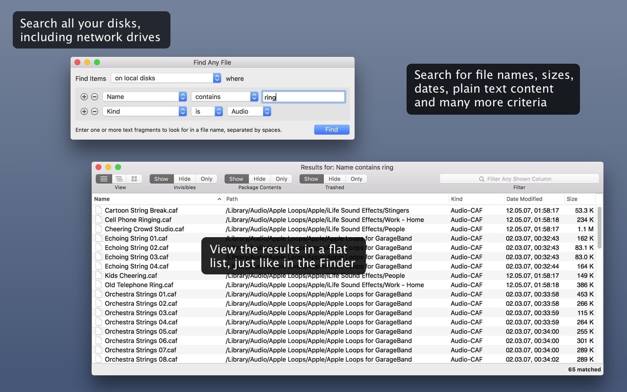 Find Any File (FAF) for Mac v2.5b2 专业的本地文件搜索查找器 免激活下载-1