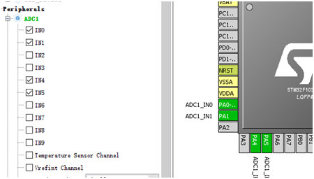 Stm32cubeMx配置ADC多通道采集