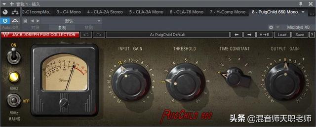 waves效果器音乐杂谈41混音选择困难waves压缩器全介绍与贴心使用心得