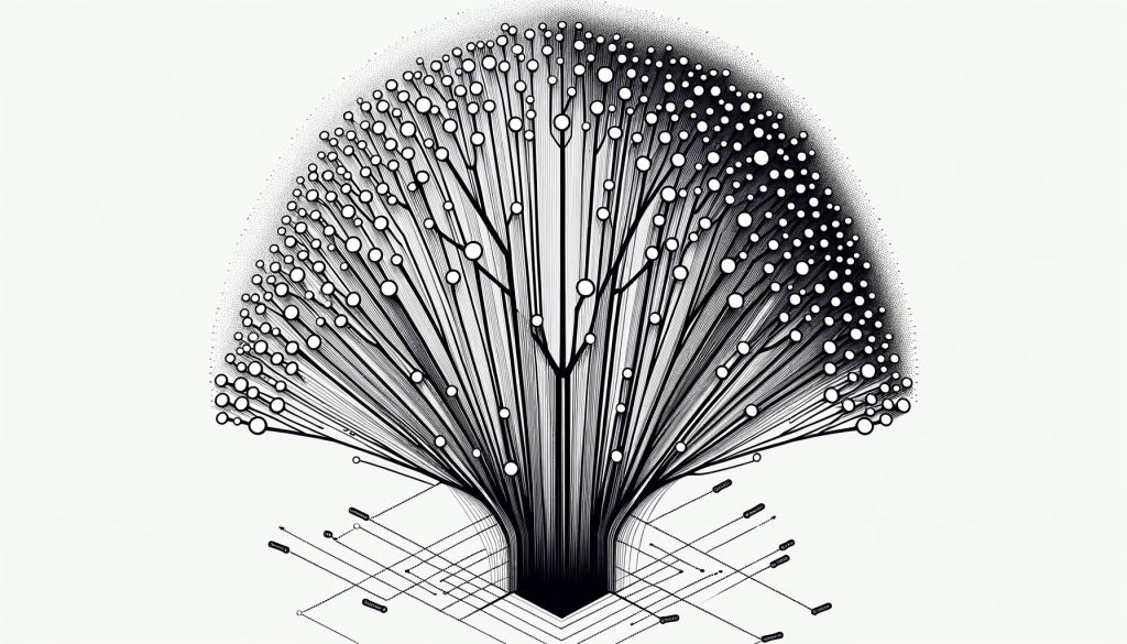 DALL·E 2023-11-22 14.23.51 - Illustration of a hierarchical clustering dendrogram in a 6x5 format. This wide graph should depict a tree-like structure with branches connecting var