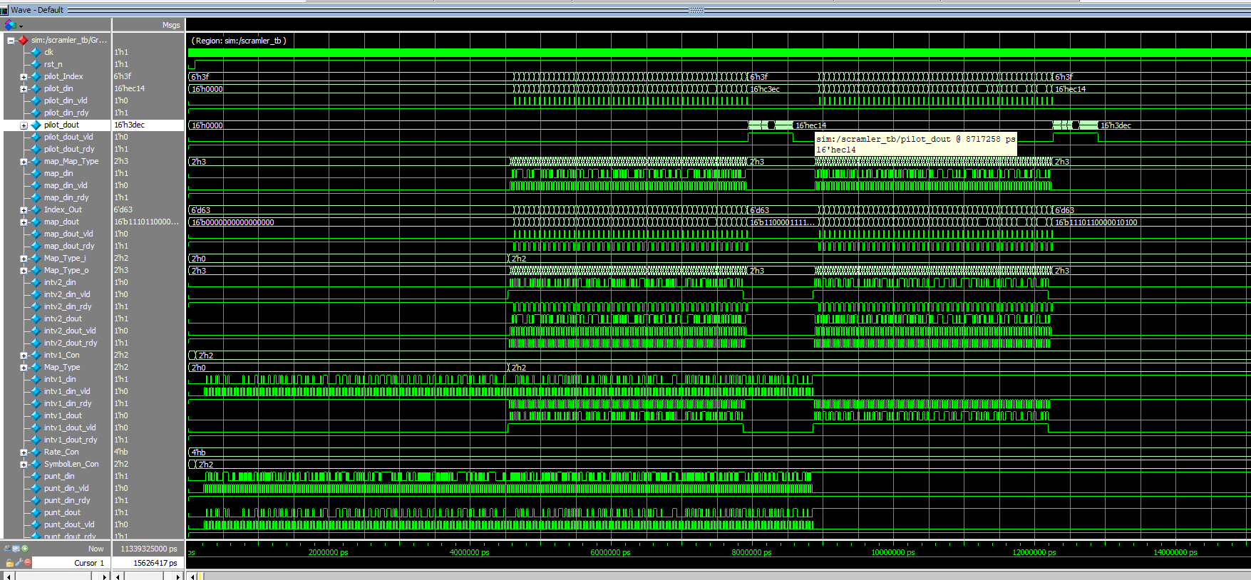 OFDM802.11a的FPGA实现（十）导频插入（含verilog和matlab代码）