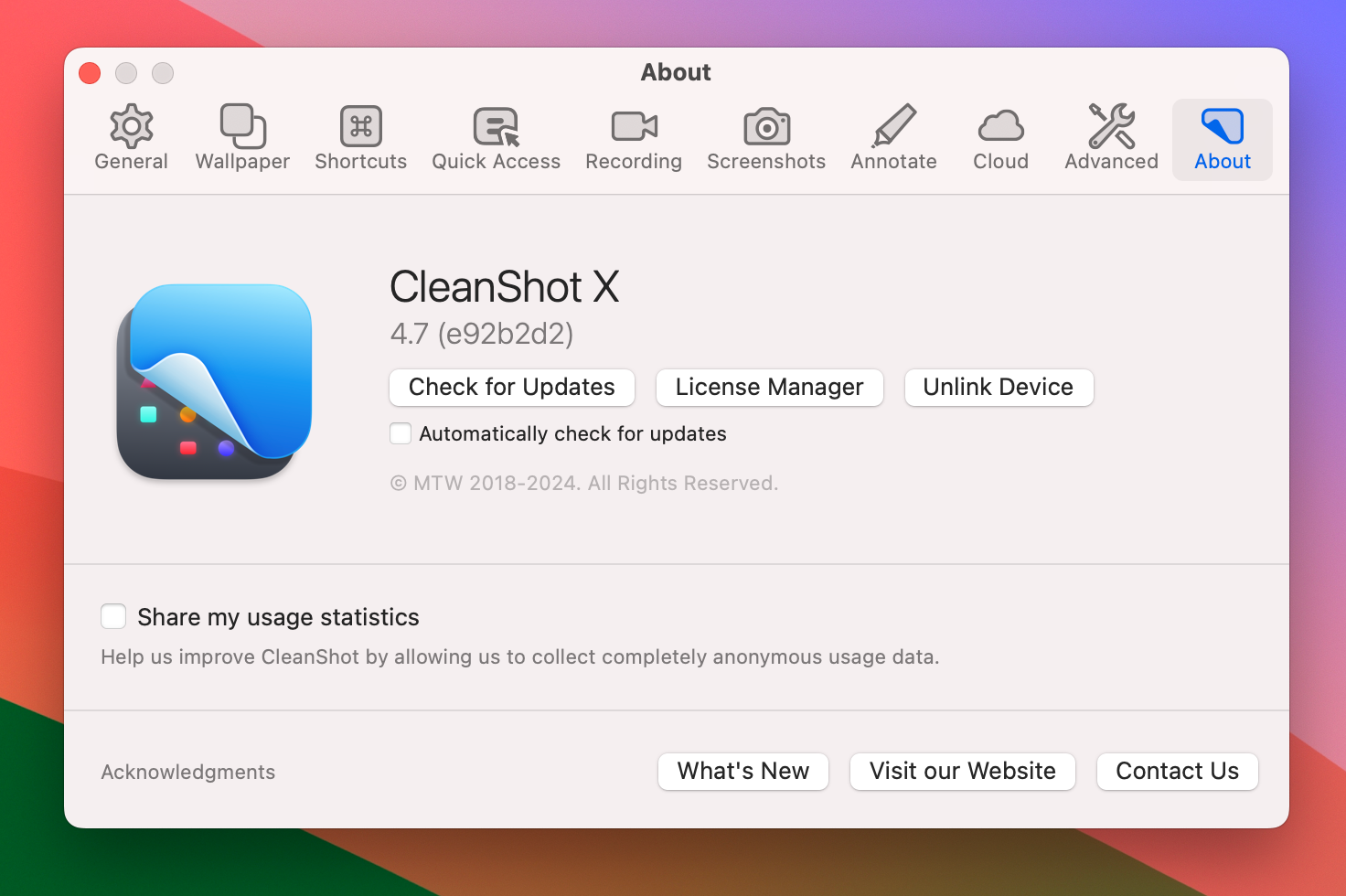 CleanShot X for Mac v4.7.0 - 录屏截图标注工具