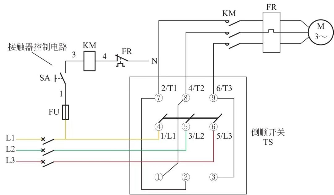 220v正反转电机接线法