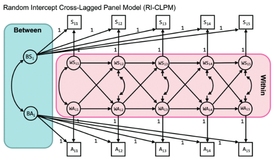 Mplus—随机截距交叉滞后模型（Random Intercepts Cross-Lagged Panel Model, RI-CLPM）-CSDN博客