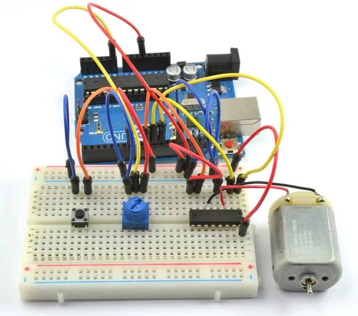 Arduino 教程—控制小型直流电机的方向和速度_arduino直流电机-CSDN博客