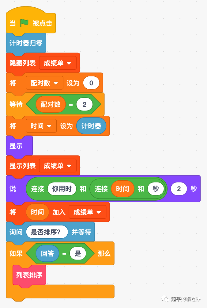 对对碰-第11届蓝桥杯scratch省赛真题第6题_对对碰-第11届蓝桥杯