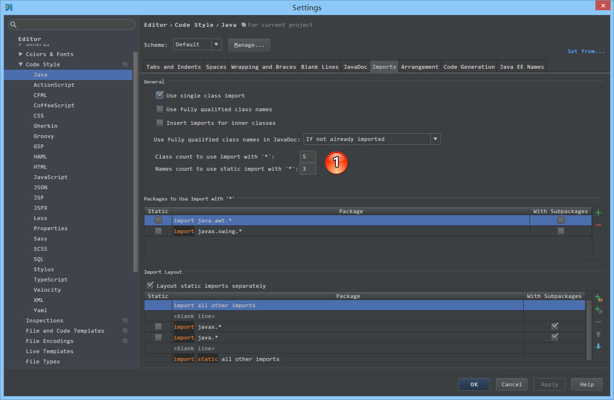 intellijidea常用设置讲解1