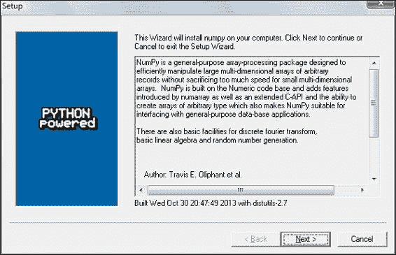 Installing NumPy, Matplotlib, SciPy, and IPython on Windows