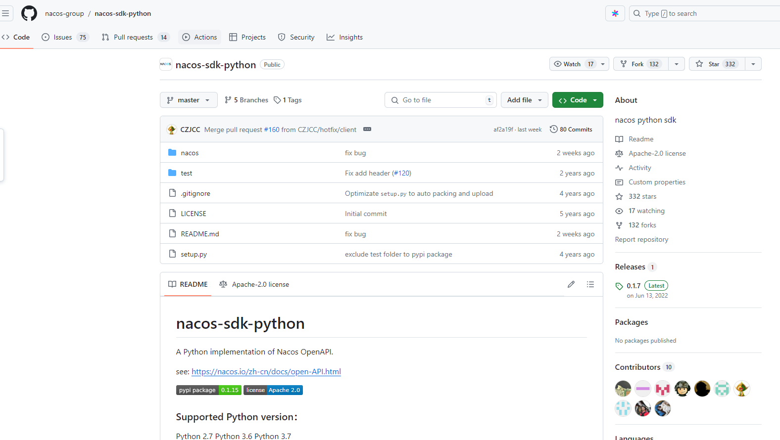 nacos-sdk-python