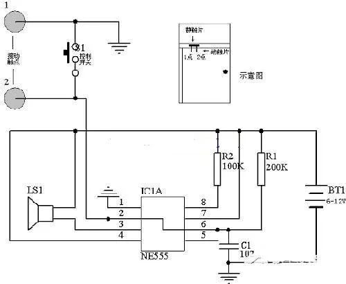 <span style='color:red;'>555</span>断线<span style='color:red;'>报警器</span><span style='color:red;'>电路图</span>