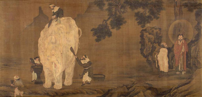 中国古代诗画中的代步工具之香象 <wbr> <wbr>香象渡河，截断众流