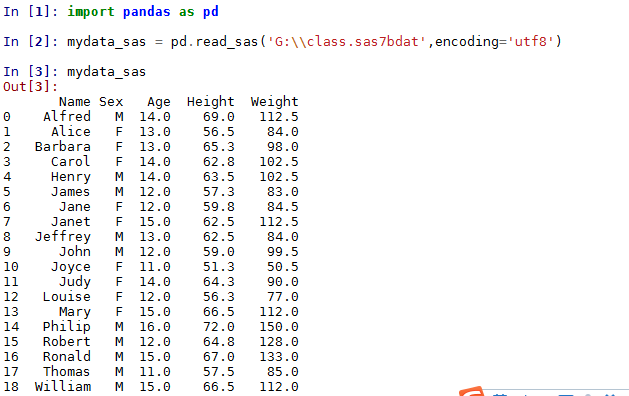 利用Python读取外部数据文件