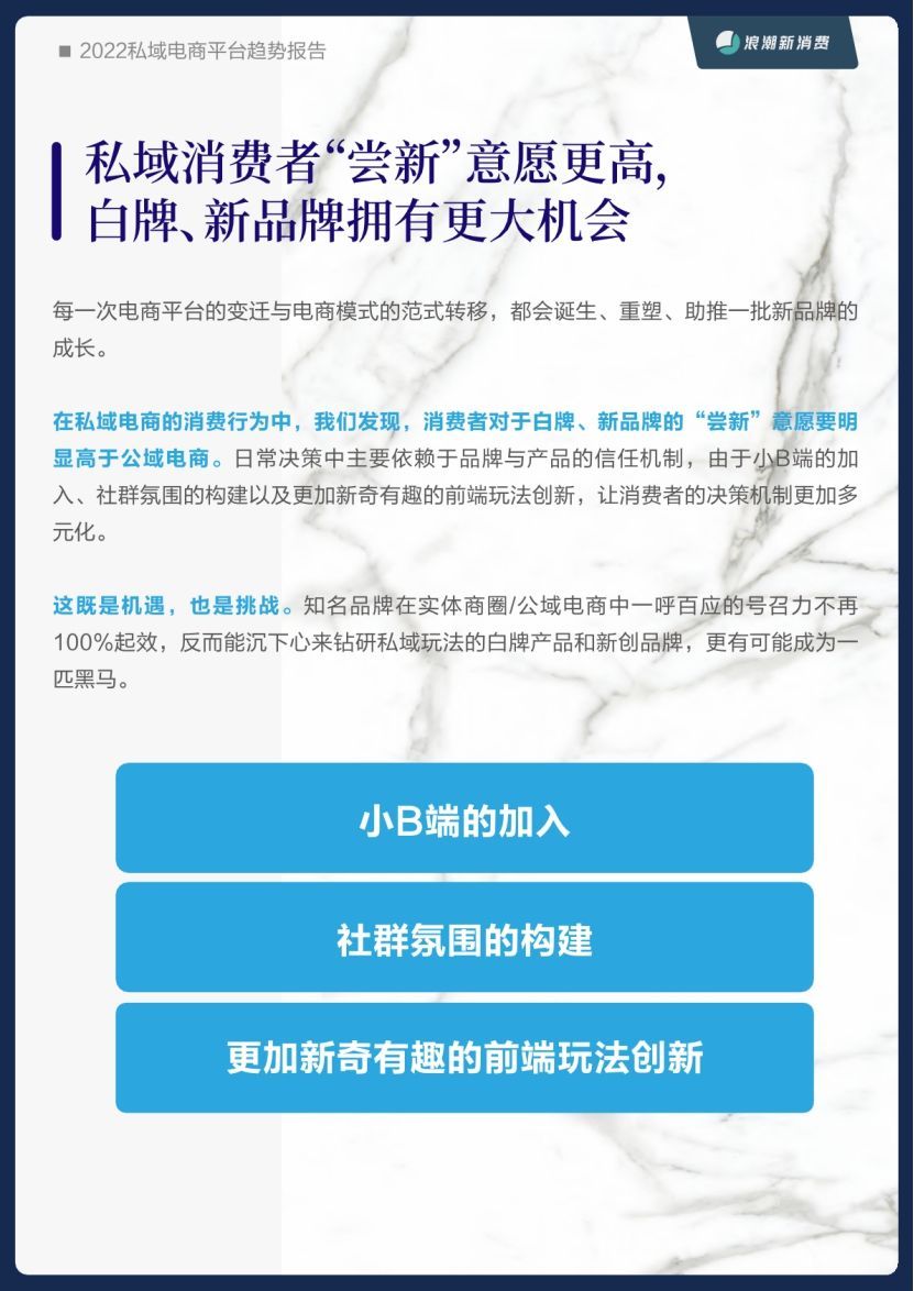 蓝本蓝科技：私域解读|2022年私域电商平台趋势报告--浪潮新消费