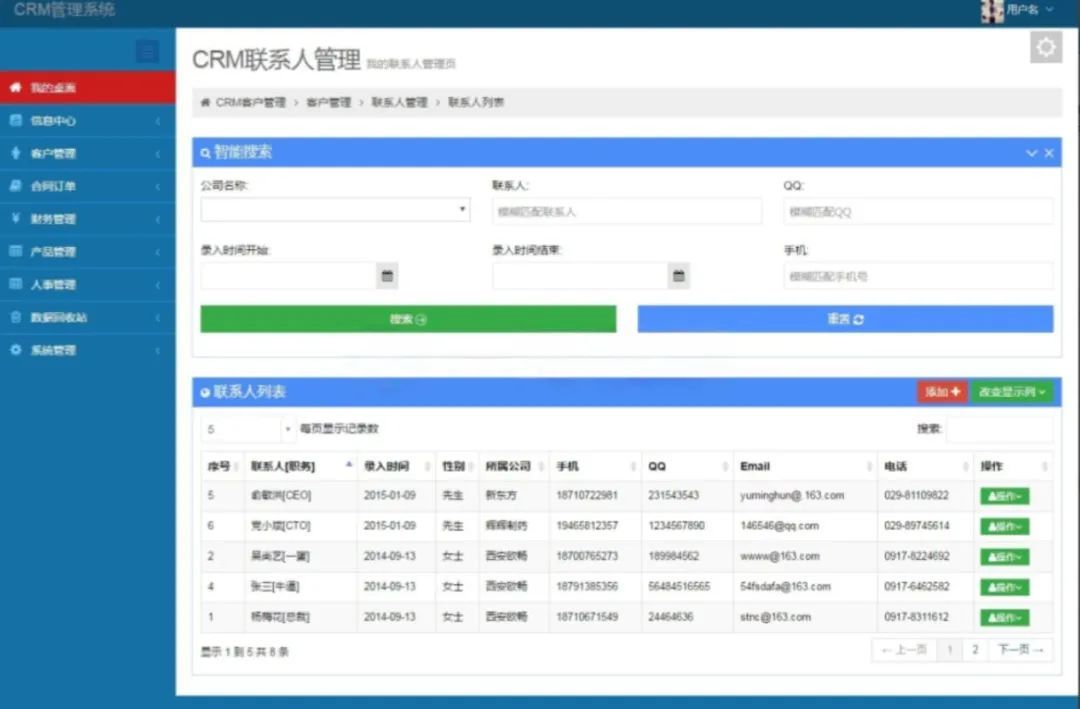 2023 Thinkphp企业客户关系管理CRM系统PHP源码