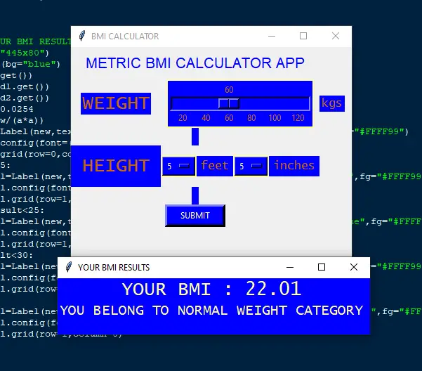 python趣味编程-使用 Python 的公制 BMI 计算器应用程序-CSDN博客