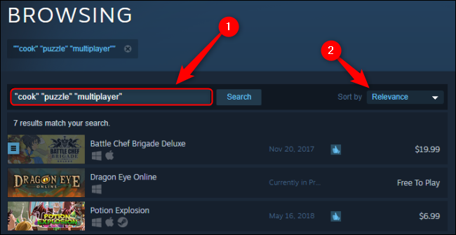 Steam Client Search Term