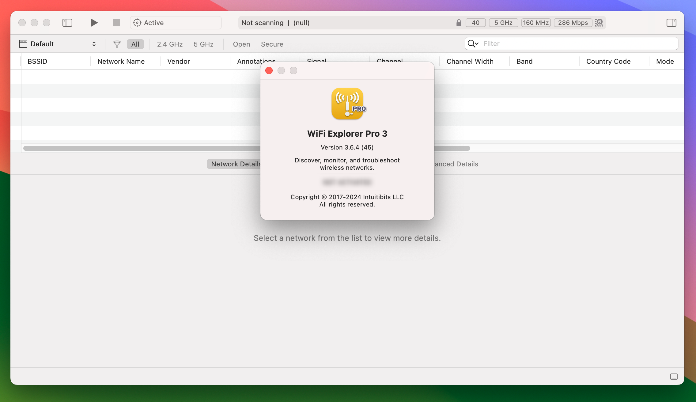 WiFi Explorer Pro 3 for Mac v3.6.4 - wifi扫描和管理工具