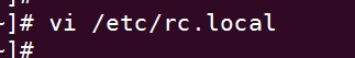 编辑rc.local文件