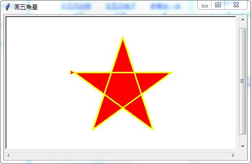 用python循环打出五角星_「第2周」Python基本图形绘制 实例3——turtle五角星绘制...-CSDN博客