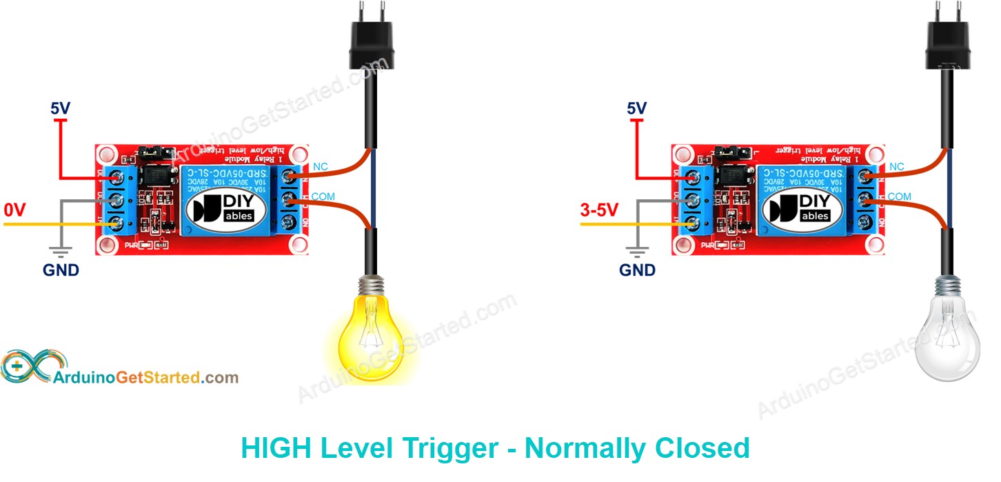 How Relay Works - Normally Closed