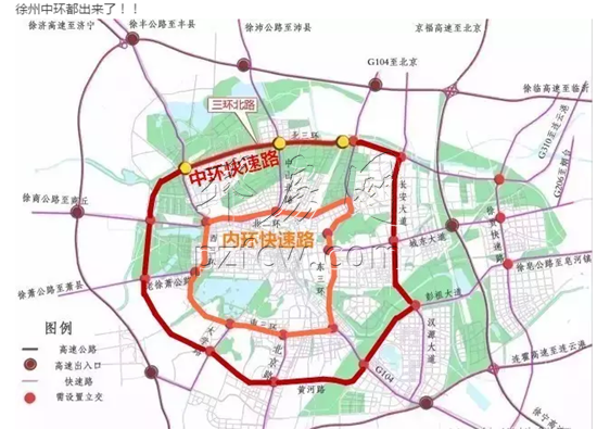 而目前徐州通车的高架路,都没有这种全互通立交桥