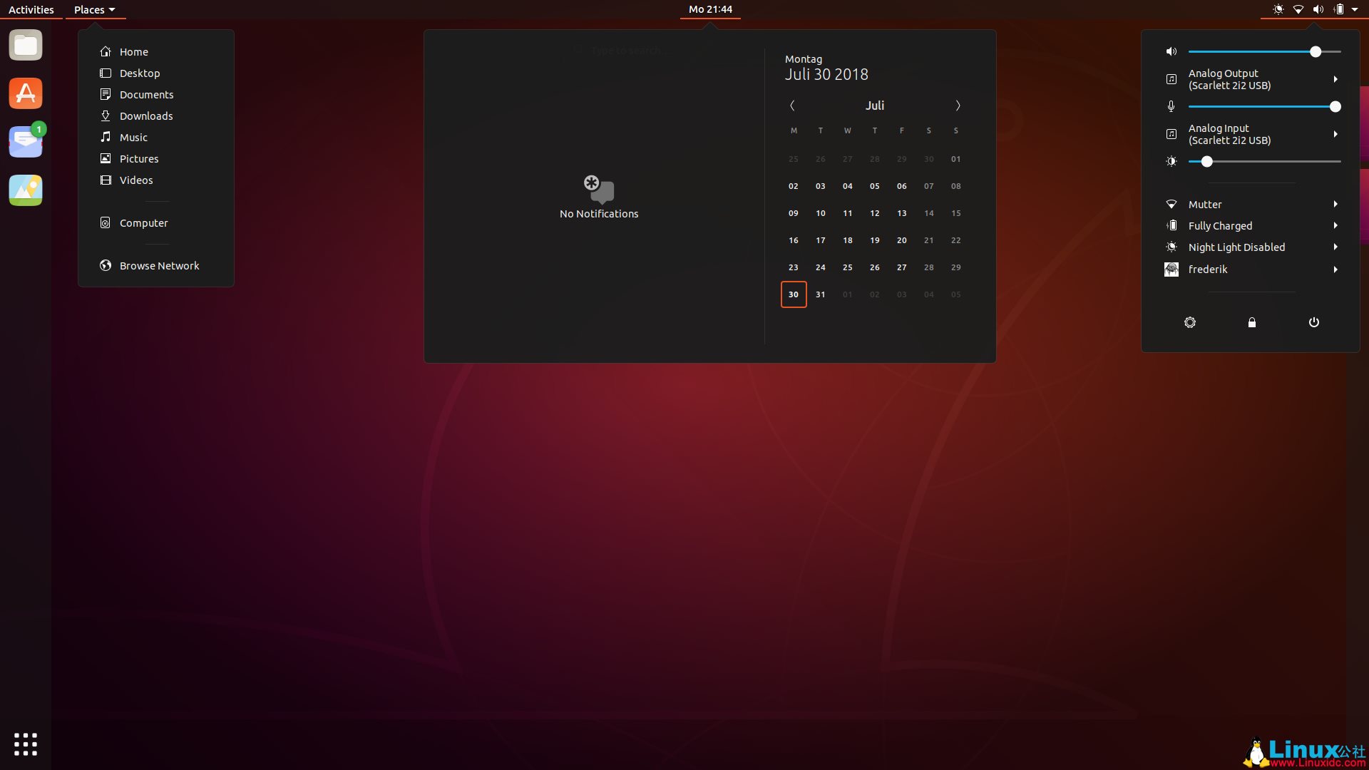 linux登录界面主题,Ubuntu 18.10(Cosmic Cuttlefish) 新登录界面亮相,主题为Yaru-CSDN博客