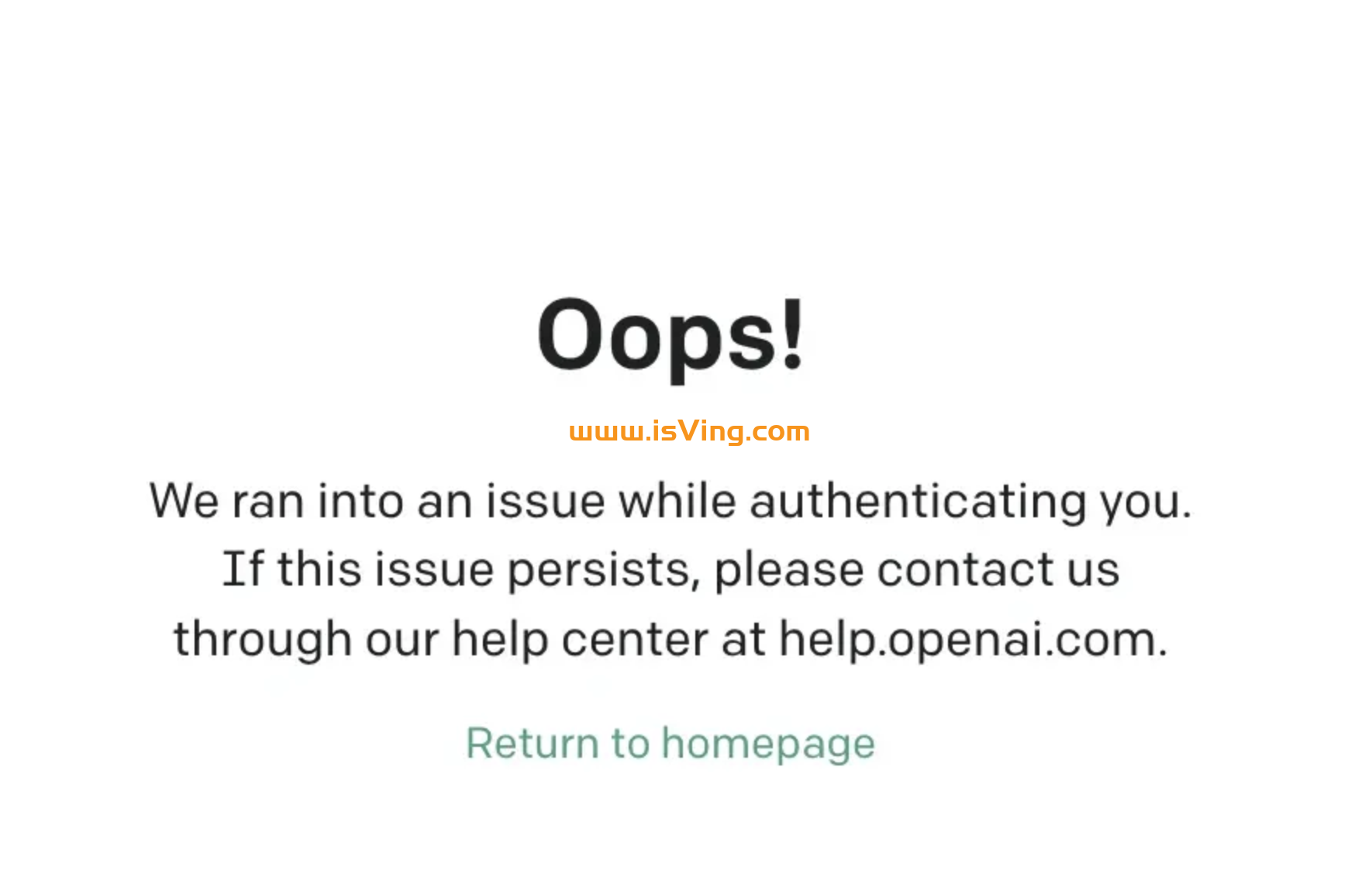 身份验证遇到问题，登陆ChatGPT时提示：“we ran into an issue while authenticating you…”