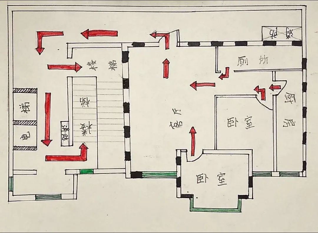 家到學校路線圖怎麼畫燕新學校手繪家庭逃生圖消防安全記心中