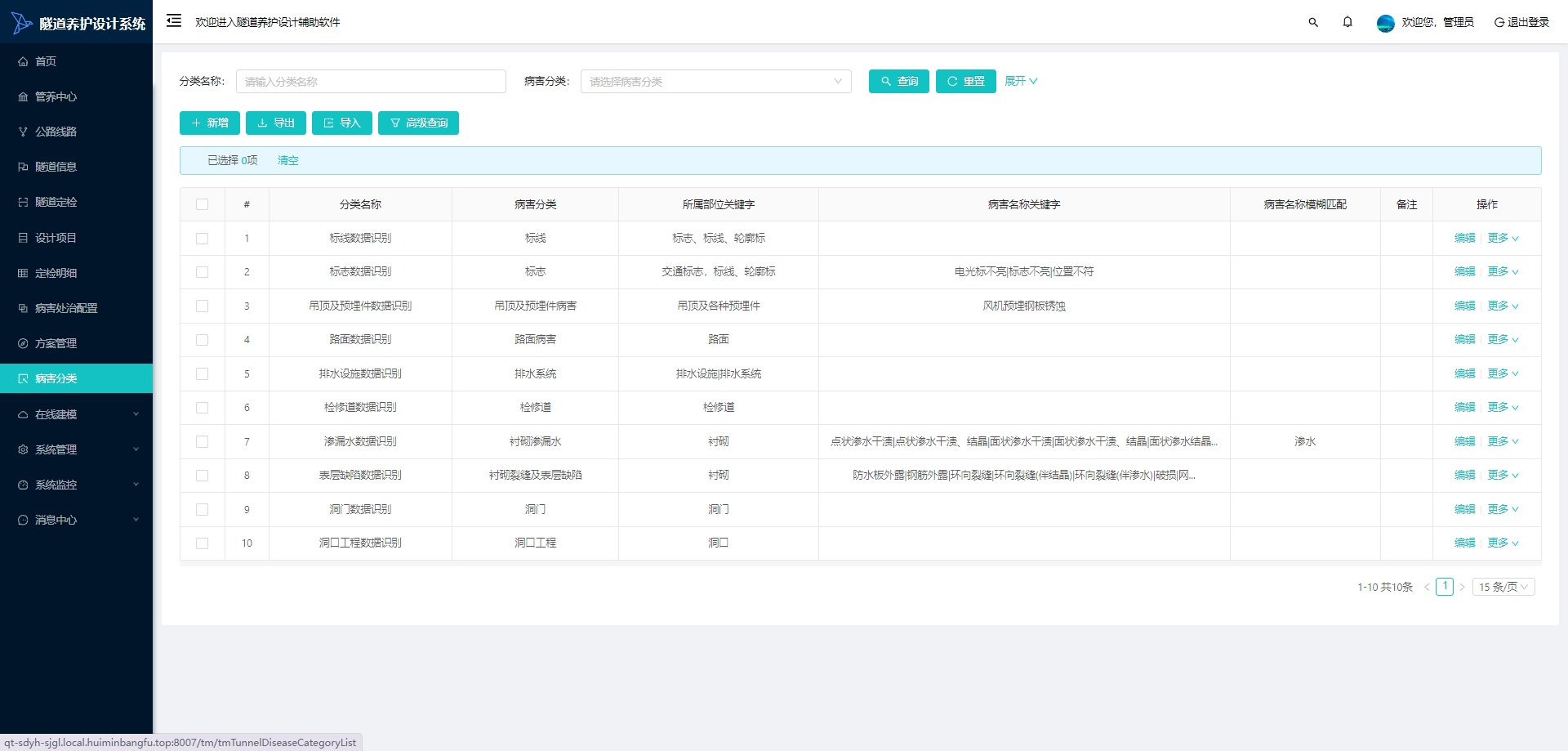 隧道养护设计系统（源码+文档+部署+讲解）