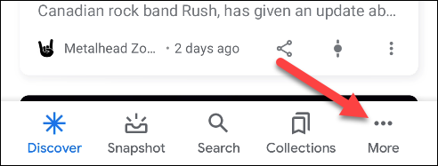 Tap "More."