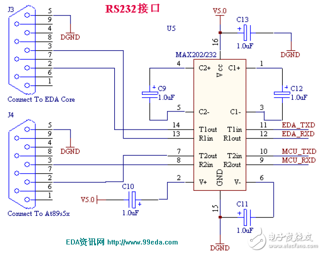 max232接线图图片