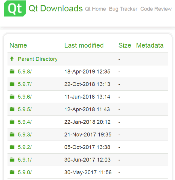 qt 5.9 子目录