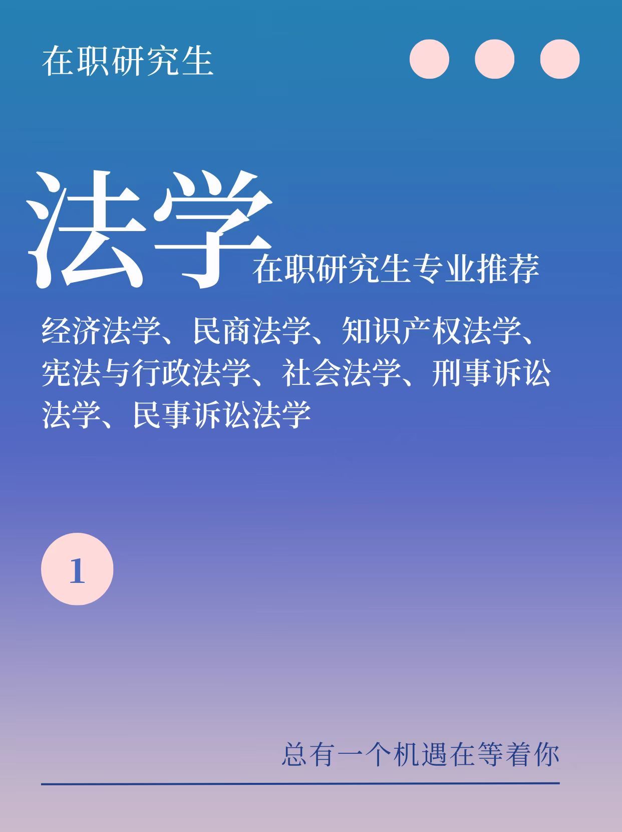 法学硕士，有哪些专业可以申请呢？