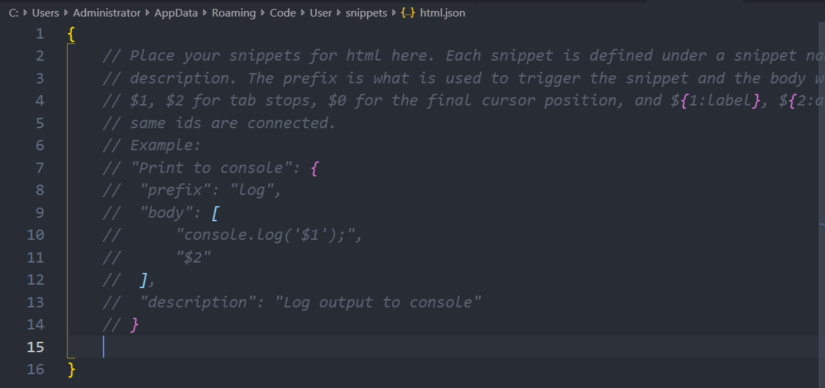 vscode怎样自动生成html编程格式,Visual Studio Code (vscode)自定义HTML页面自动生成格式...-CSDN博客