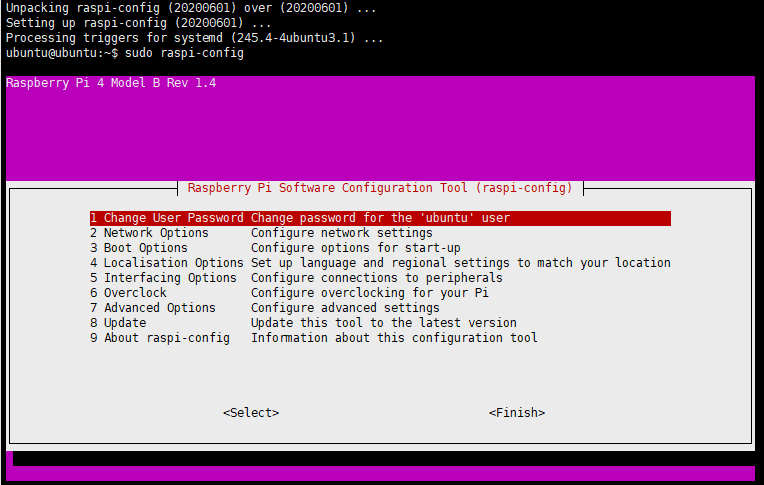  4b ubuntu20 04 sudo raspi config command not found summergao csdn 