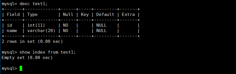 【MySql】MySql索引的操作