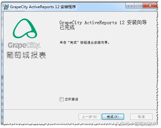 ActiveReportsV12新特性-可定制的安装设置