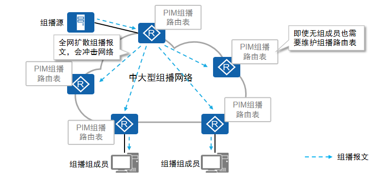 PIM-DM的不足