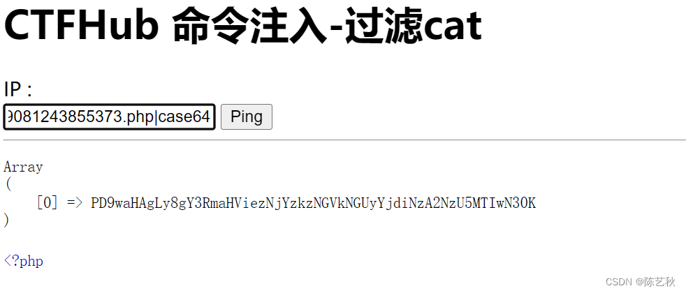 CTFHUB_命令注入