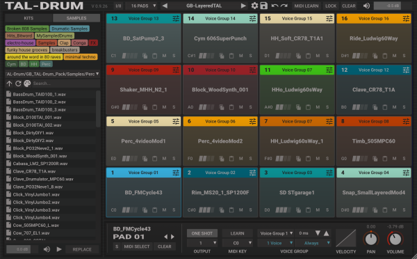 鼓机采样器-Togu Audio Line TAL-Drum v2.0.9 R2R WiN-MAC-LiN :-1