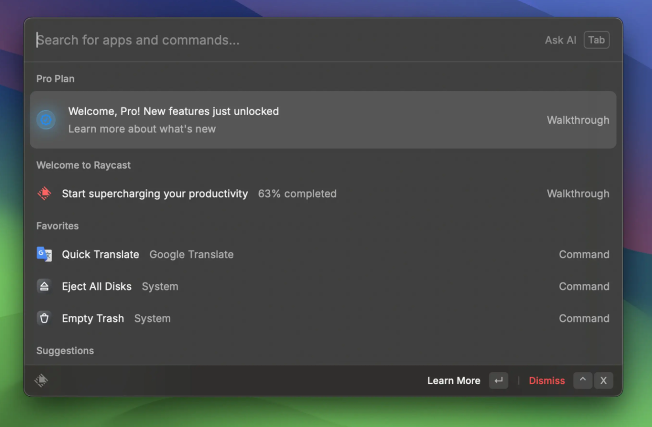Raycast Pro for Mac - 应用快速启动工具-1