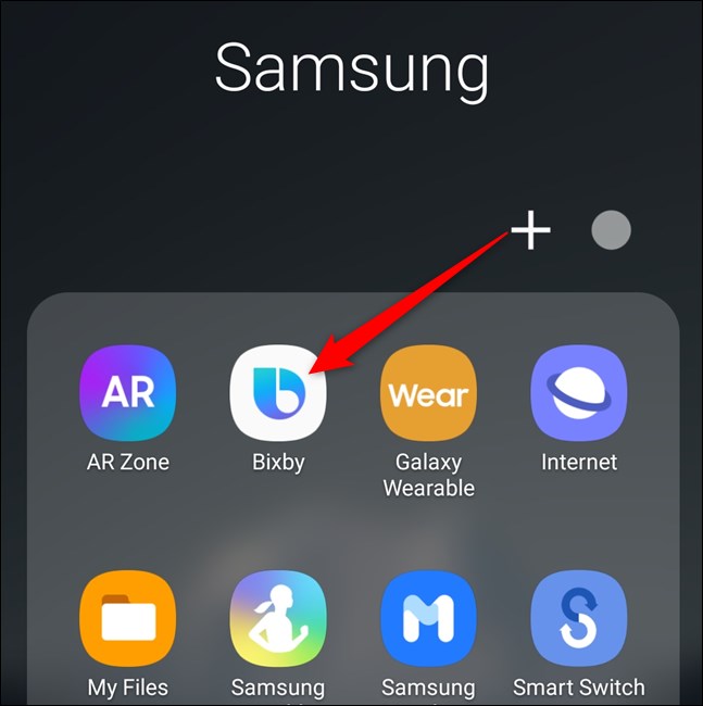 Samsung Galaxy S20 Open the Bixby App