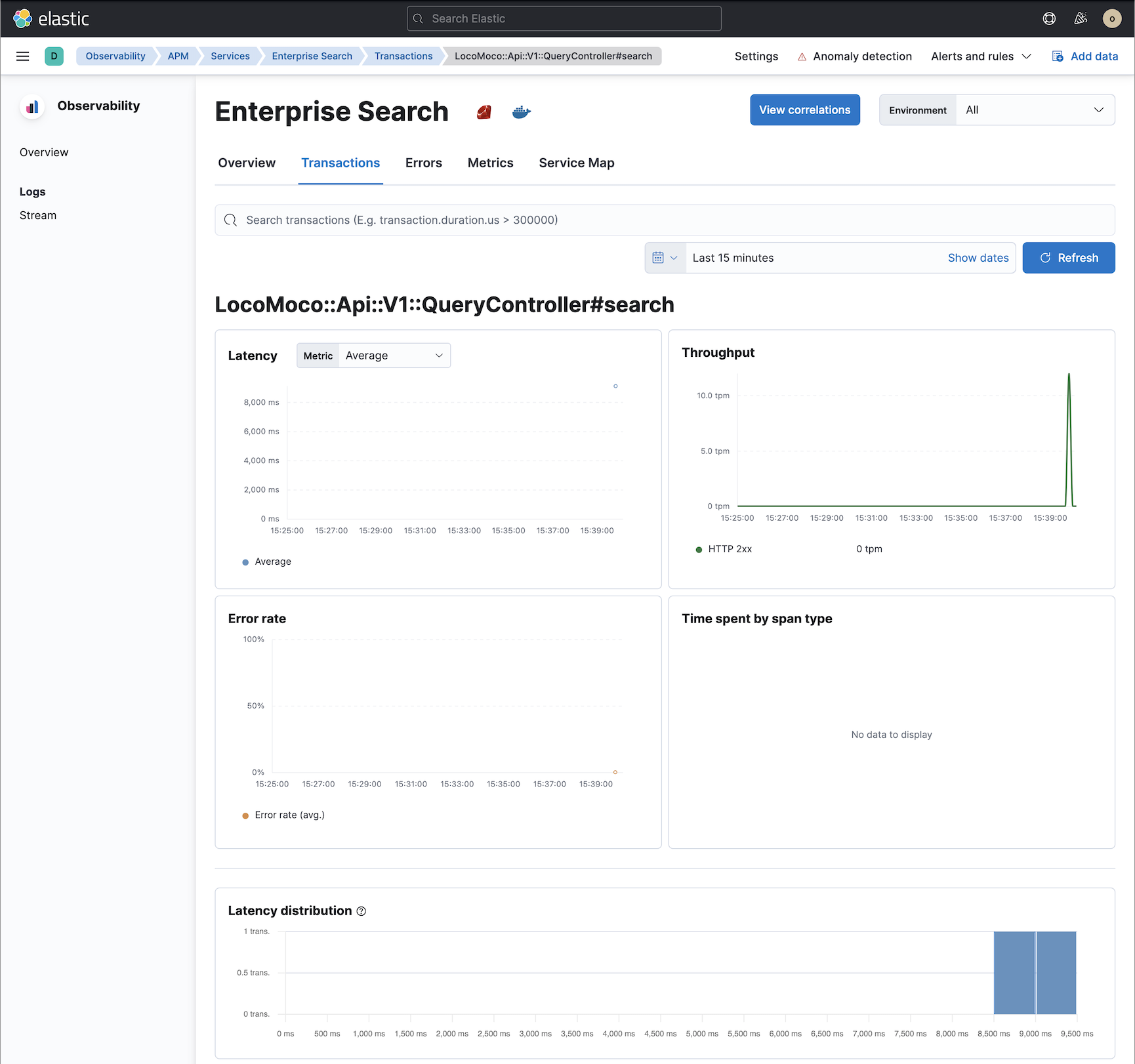 troubleshooting search request latency
