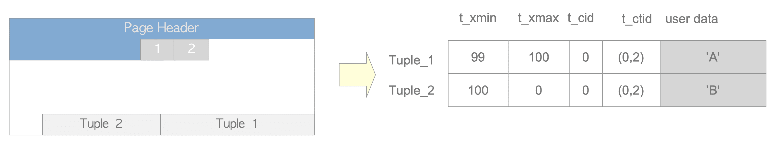 Fig. 5.3. Representation of tuples.