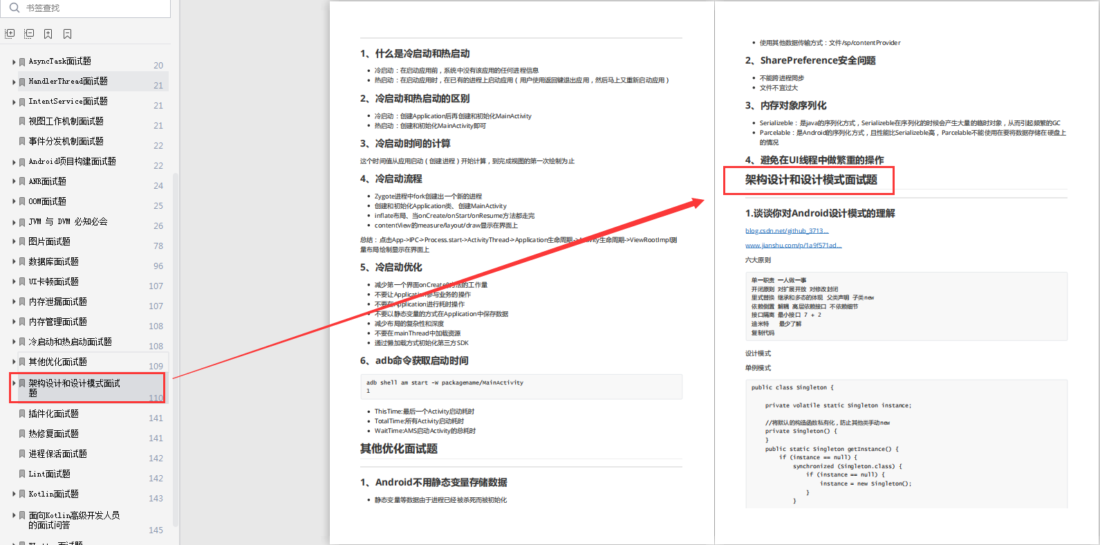 Architecture design and design pattern review content