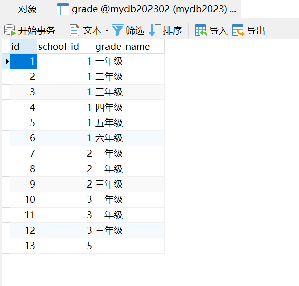 MySQL 高级查询