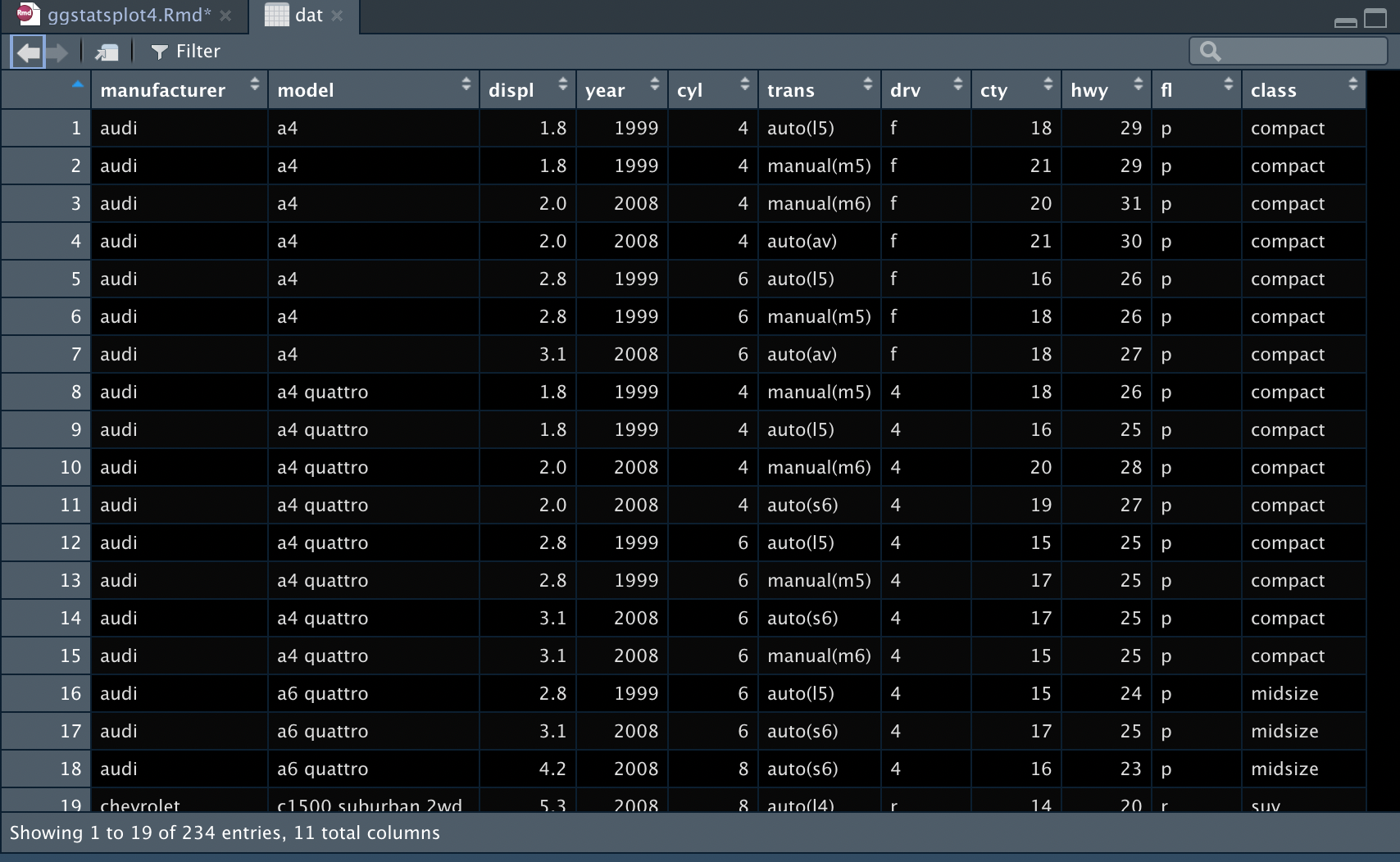 ggscatterstats • ggstatsplot