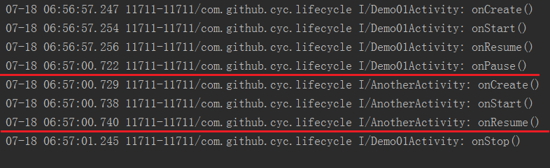 新旧Activity生命周期回调顺序的日志.png