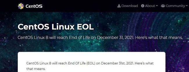 CentOS Linux 8生命周期结束